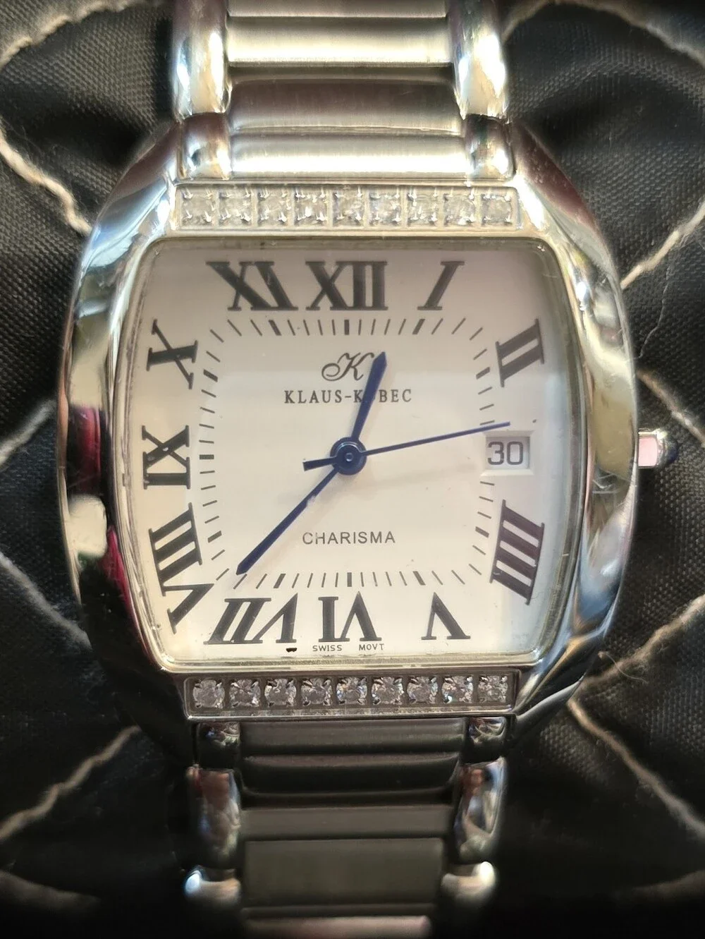 Klaus Kobec Charisma KKG1928D Men's Watch - 18 Diamonds Sapphire Crystal .40TCW